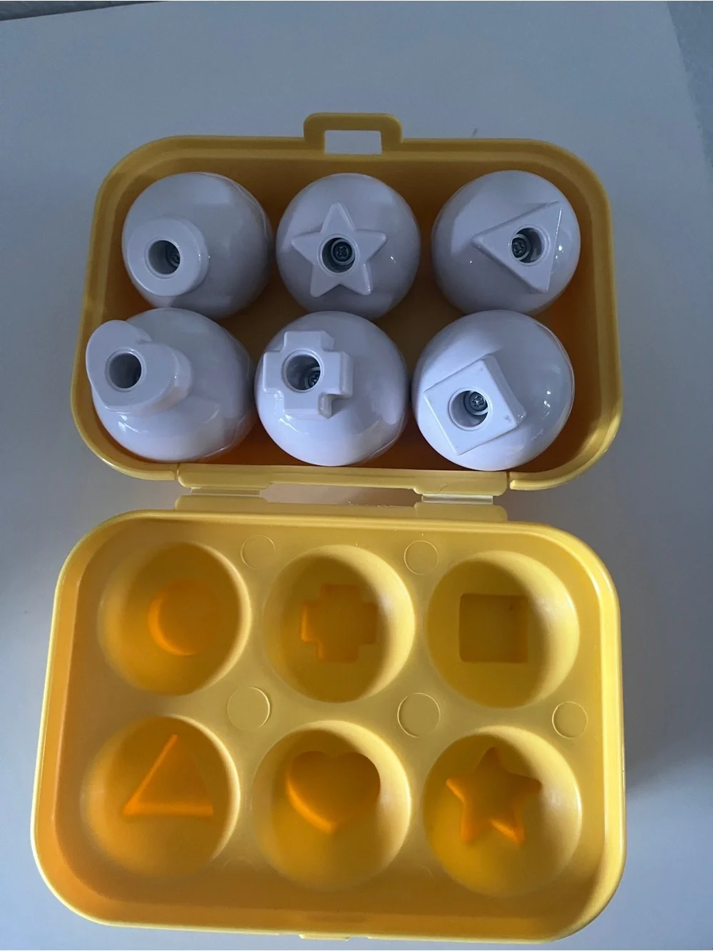 Colorful Pop-Up Egg Toy Set for Kids - Yellow Case